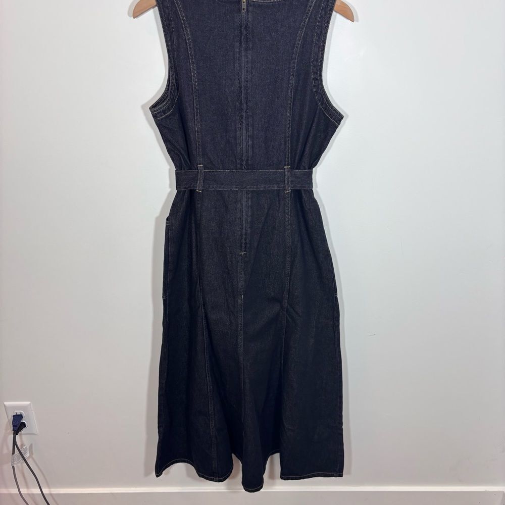 Sundance Poppy Denim Dress in Washed Black NEW Size 12 - Picture 7 of 14